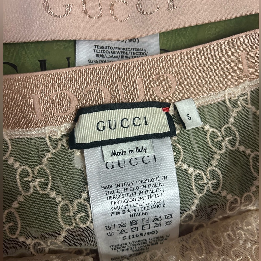 Gucci Women's tulle monogram  Bra Set NWOT - Picture 6 of 9